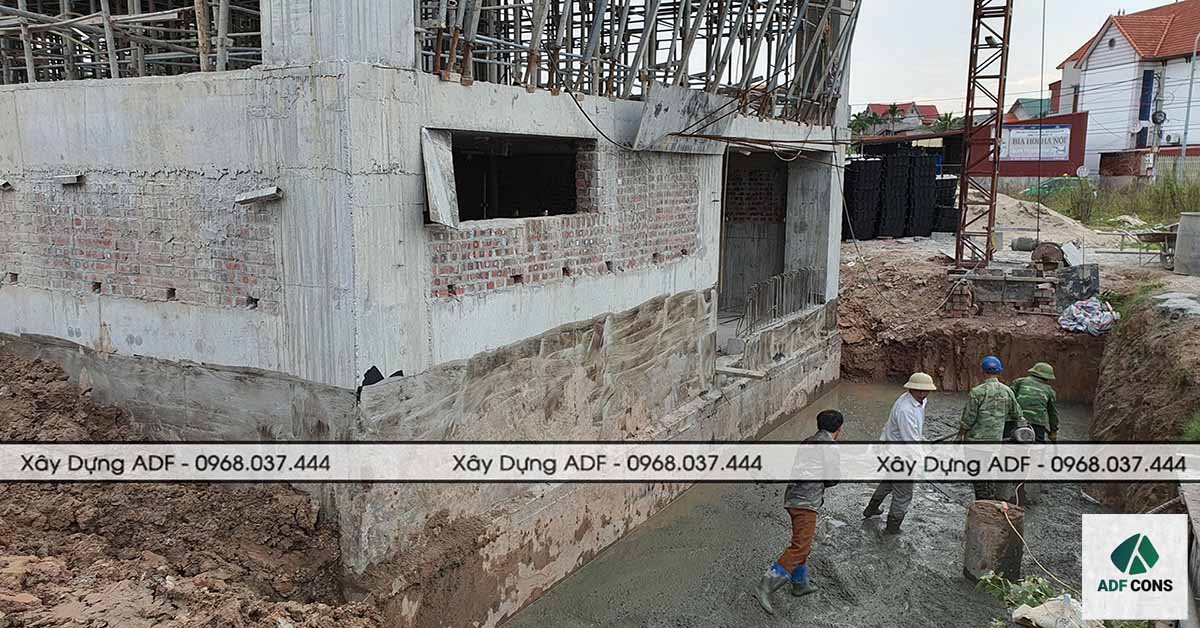 Thi công đổ bê tông công trình khách sạn 8 tầng chú Hải - Lạng Sơn