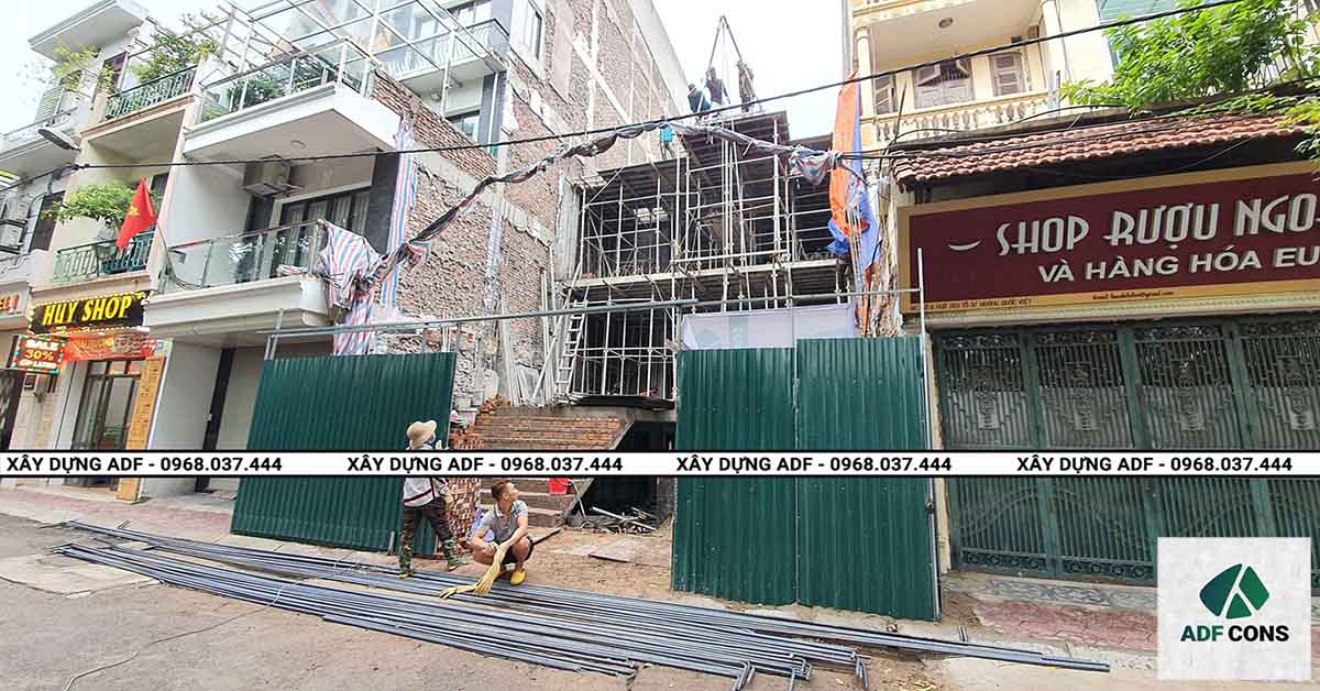 Hình ảnh thực tế công trình tòa nhà Phú Gia Minh chụp tại Hoàng Quốc Việt