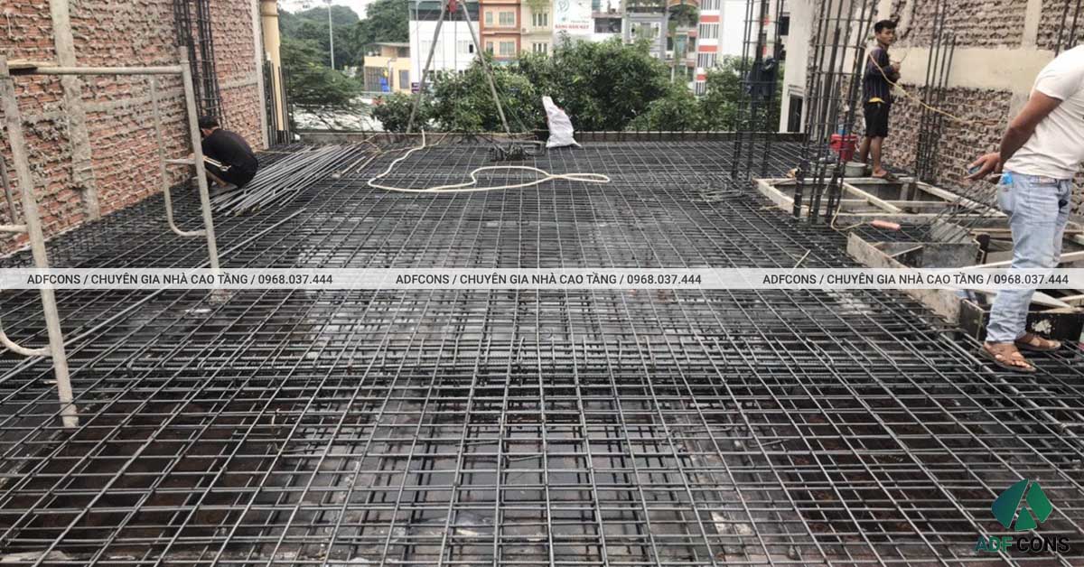 Hình ảnh thực tế công trình nhà cao tầng cô Dung - Hoàng Cầu 6