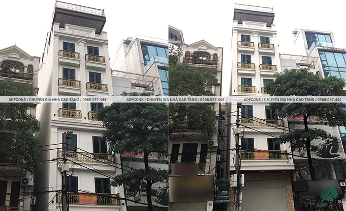 Toàn cảnh dự án tòa nhà 6 tầng chú Lâm - Hoàng Mai