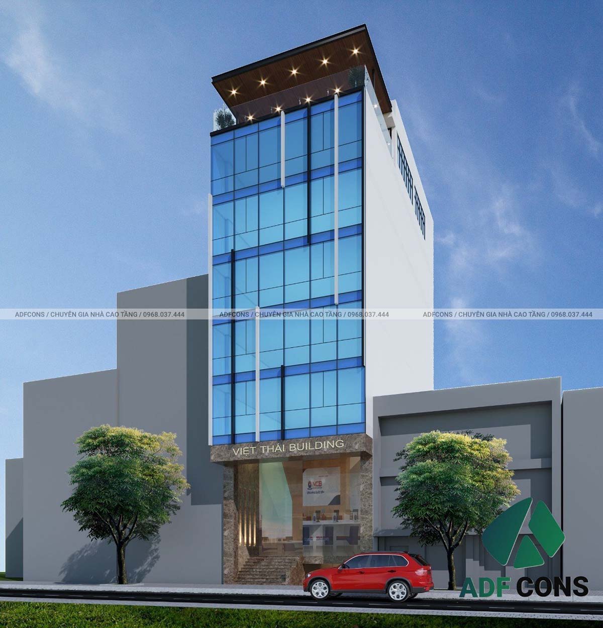 Phối cảnh 3D dự án tòa nhà Việt Thái Building