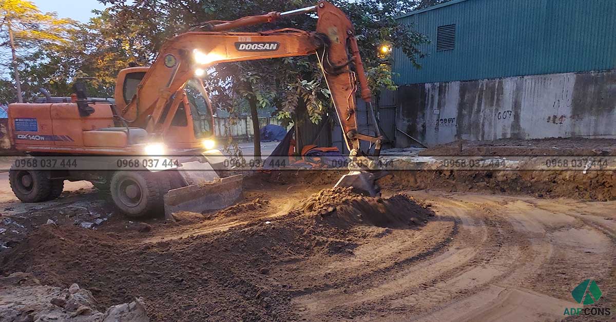 Phá dỡ giải phóng mặt bằng cho dự án tòa nhà văn phòng Việt Thái